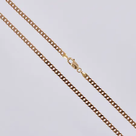 Kedja Pansar, längd: ca 48cm, bredd: ca 3mm, KFS, Svedbom & Co AB, 18K  Vikt: 10,7 g