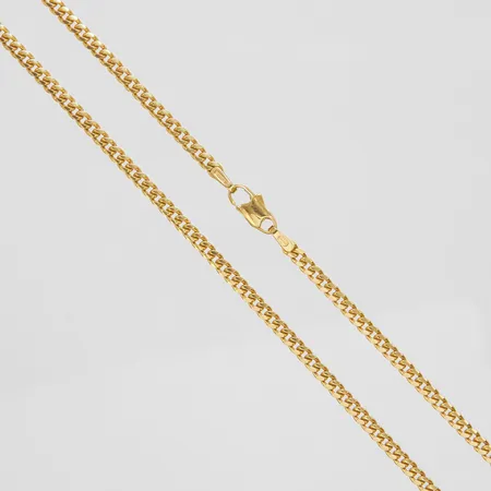 Kedja manglad pansar, längd ca 50,5cm, bredd 2,5mm, Unoaerre, 18K Vikt: 13,9 g