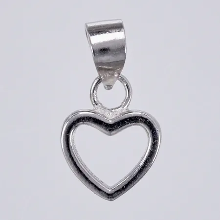 Hänge längd ca10mm, bredd ca 6mm, silver Vikt: 0,2 g