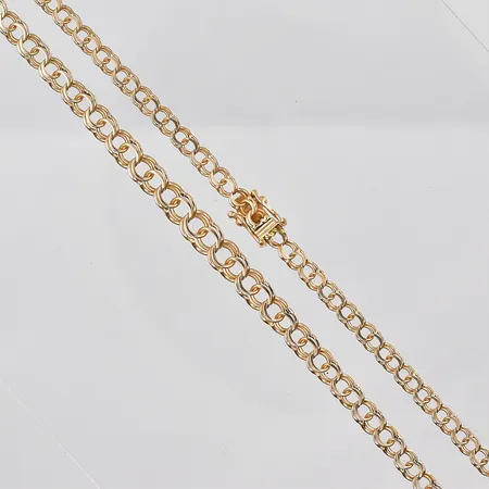 Collier Bismarck, 47cm, doserad bredd 3,7-5,7mm, 18K Vikt: 10,8 g