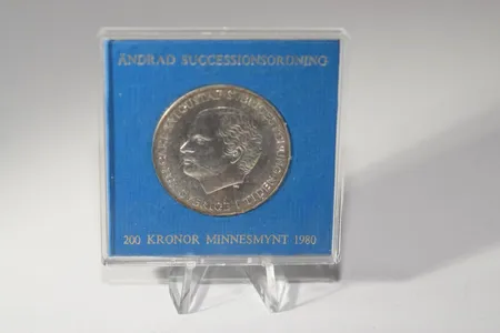 Silvermynt 200kr 1980, 925/1000 Vikt: 0 g