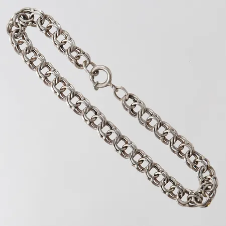 Armband Bismarck, längd 18,5cm, bredd 6mm, Silver 830/1000. Vikt: 7,9 g
