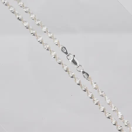 Collier Singapore, 45cm, bredd 3,3mm, GHA, silver 925/1000 Vikt: 7,1 g