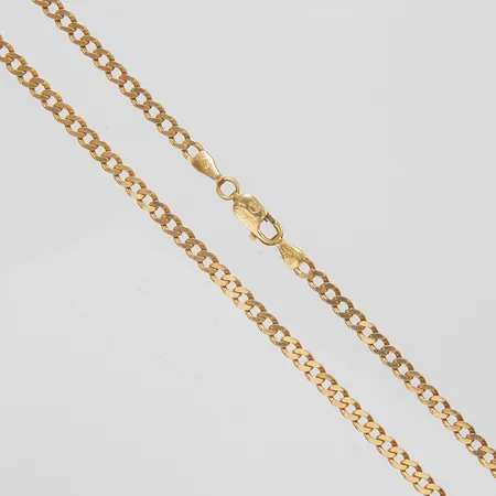 Kedja Pansar, längd ca 53,5cm, bredd 3mm, 18K Vikt: 11,4 g