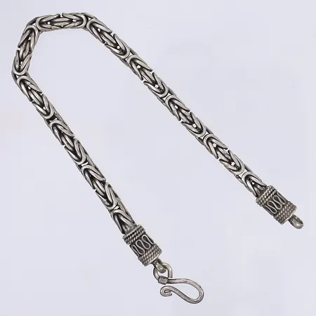 Armband kejsarlänk, 22cm, bredd 5mm, ostämplat silver Vikt: 32,5 g
