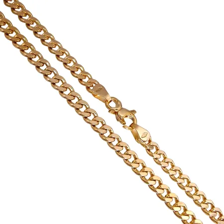 Halskedja Pansar, 18K guld, Guld Carlsén Ab (CCC), längd 50,0 cm, bredd 4 mm, tjocklek 1,7 mm, fint skick Vikt: 28,8 g