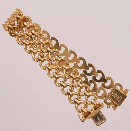 Armband, 18cm, bredd: 16,4mm, italienska stämplar, 18K, 22,8g.