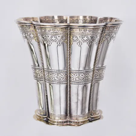 Margaretabägare, Anton Michelsen, Köpenhamn, Danmark, M9, höjd: ca 11,5cm, defekt nedtill, graverad undersida, 925/1000 silver   Vikt: 334,8 g