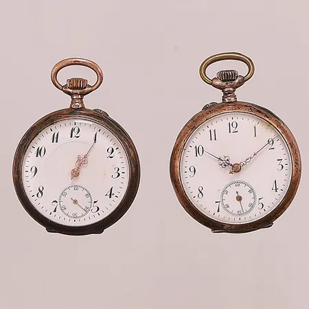 Mormorsur, 2st, går ej, Ø34,3-35,4mm, Silver S800/1000