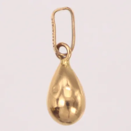 Hänge, droppe, buckla, 15mm, 18K Vikt: 0,4 g