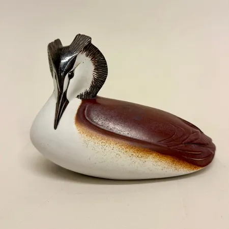 Figurin, Skäggdopping, längd 17,5cm, signerad Paul Hoff, Gustavsberg, stengods, etikettmärkt Skickas med paket.