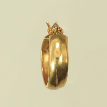 Udda örhänge, Ø 16mm, bredd 5mm, buckligt, slitet, 18K, 0,8g Vikt: 0,8 g