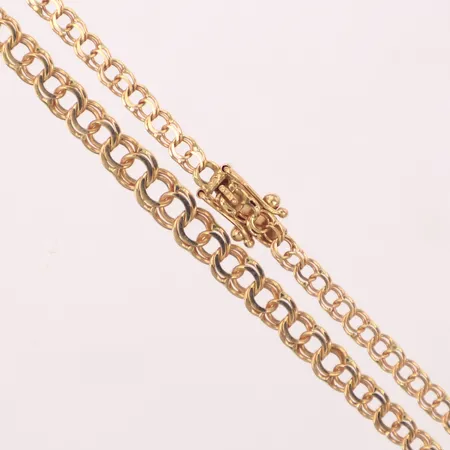 Collier doserad Bismarck, längd 43cm, bredd 3-5mm, 18K Vikt: 7,5 g