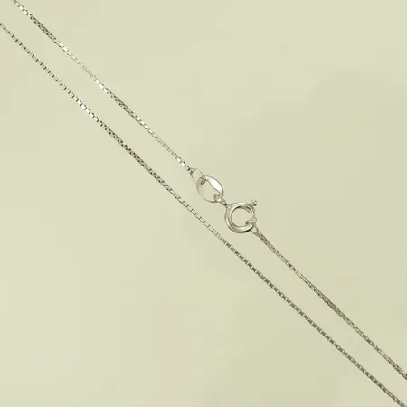 Halskedja Venezia, längd 42cm, bredd 1mm, 925/1000- Silver, 1,8g 