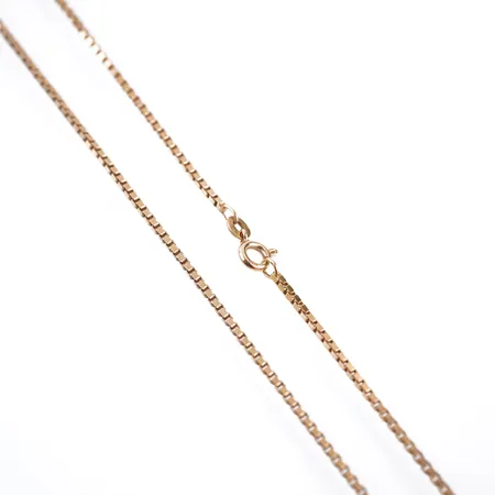 Halskedja, venezia, 60cm, bredd 1,5mm, 18k Vikt: 12,2 g