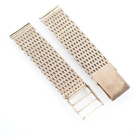 Klocklänk, 15,5cm, bredd 18mm, 14k Vikt: 35 g