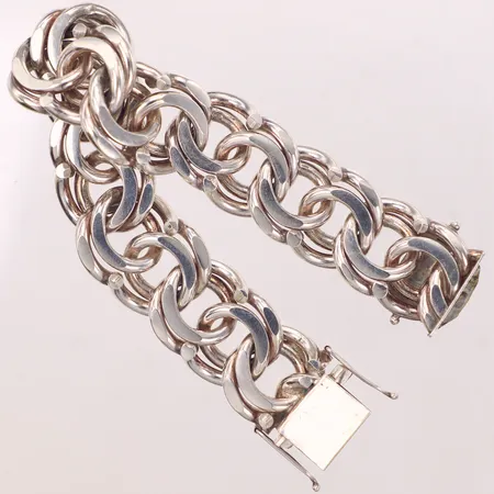 Armband Bismarck, längd 20cm, bredd 20,6mm, silver 830/1000 Vikt: 118,9 g