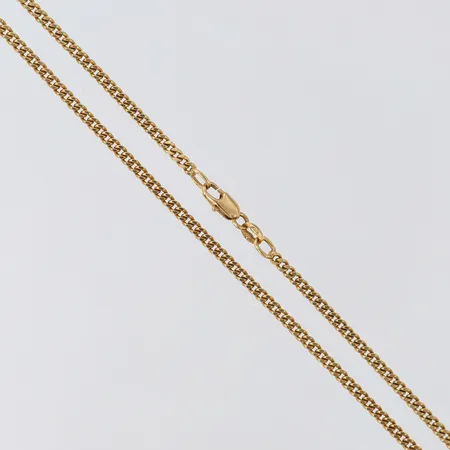Kedja Pansar, ca 42,5cm, bredd 2mm. 18K Vikt: 8,2 g