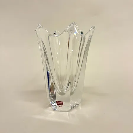 Vas, höjd 15cm, Ø11cm, Belle, design Jan Johansson, Orrefors, etikettmärkt, kristall, originalkartong Skickas med paket.