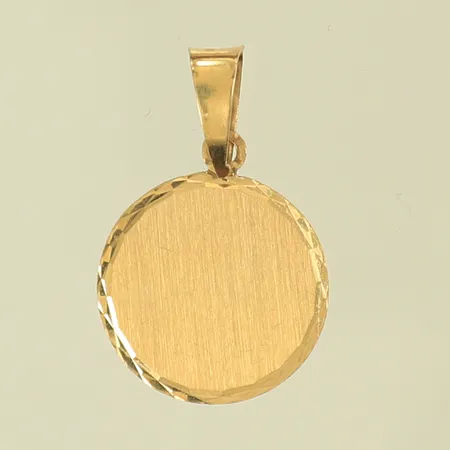 Hänge, längd 18mm inkl ögla, bredd 13mm, 18K, 0,8g Vikt: 0,8 g