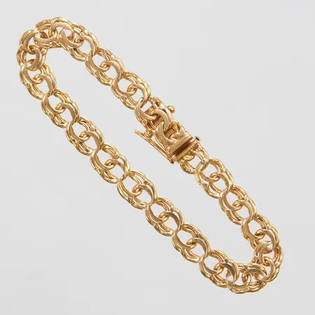Armband, defekt, skadade länkar samt lås, 18K Vikt: 18,5 g