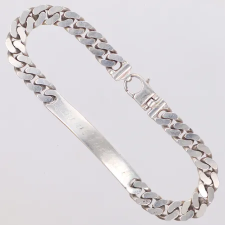 Armband Pansar bricka med text "Du är mitt allt", längd 21,5cm, bredd 7,2mm, silver 925/1000 Vikt: 31,4 g