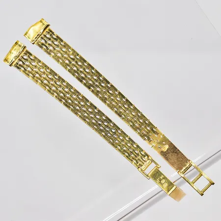 Klocklänk, ca 15cm, graverad, 18K Vikt: 15,7 g