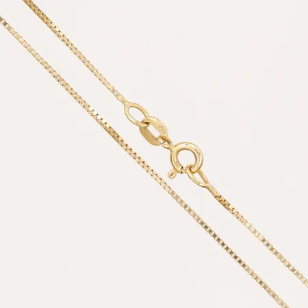 Kedja Venezia, längd: 40cm, bredd: 1mm, 18K guld.  Vikt: 2,5 g