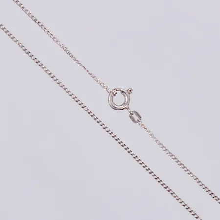 Kedja Pansar, längd: ca 39,5cm, bredd: ca 1mm, silver, 835/1000 Vikt: 1,3 g