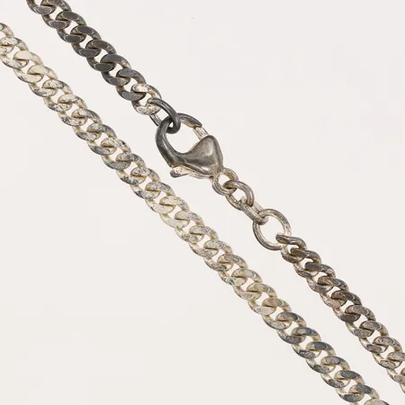 Kedja Pansar, längd 40,5cm, bredd 4mm, 925/1000 silver  Vikt: 14,8 g