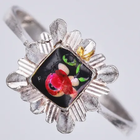 Ring, stl. 18½, bredd: ca 2-11mm, silver, 835/1000 Vikt: 2,3 g