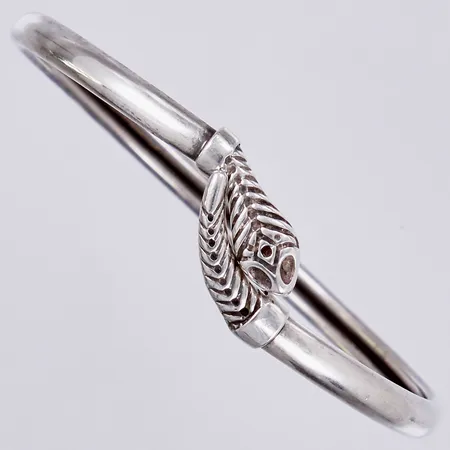 Armring, orm, Ø ca 6cm, bredd: ca 4-20mm, 925/1000 silver  Vikt: 7,8 g