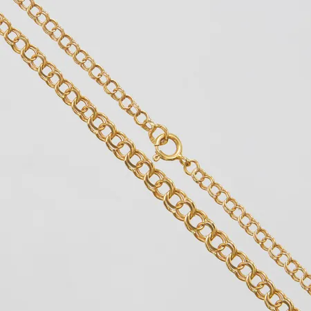 Collier doserad Bismarck, längd ca 45,5cm, bredd 3-4,8mm, 18K Vikt: 7 g