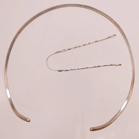 Diverse silver, stelt halssmycke, sockertång, S830-925/1000, 53,0g.