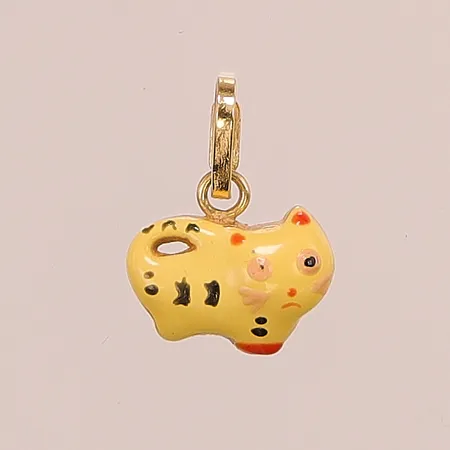 Hänge, Katt, 7,7x10mm, 18K 0,9g.