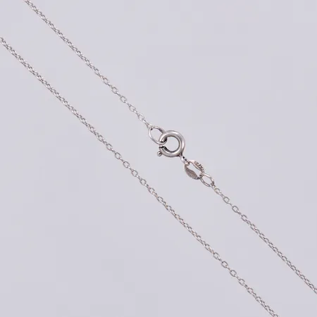 Kedja Ankarlänk, längd: ca 41cm, bredd: ca 1mm, 830/1000 silver  Vikt: 1,4 g