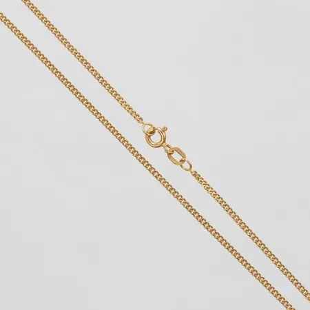 Kedja Pansar, längd ca 45,3cm, bredd 1,5mm, GHA, 18K Vikt: 4,4 g