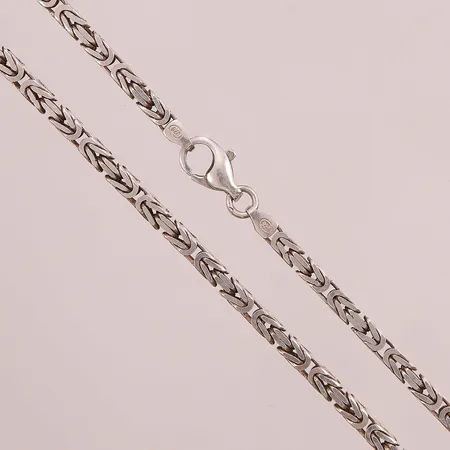 Kedja, Kejsarlänk, 60cm, bredd:4mm, Silver S925/1000, 52,3g.