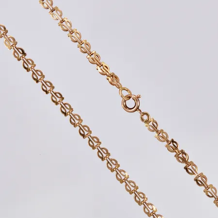 Collier, längd: ca 46,5cm, bredd: ca 4mm, 18K Vikt: 9 g