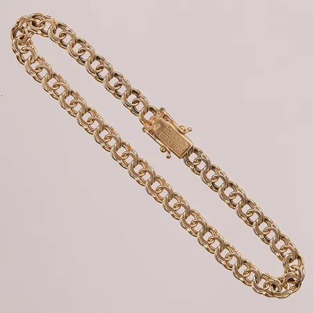Armband, Bismarck, 19cm, bredd: 5,2mm, Clareus Guldsmeds Ab, 18K, 10,3g.