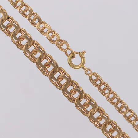Collier doserad Bismarck, längd 42,5cm, bredd 4,3-7,2mm, 18K  Vikt: 21,6 g