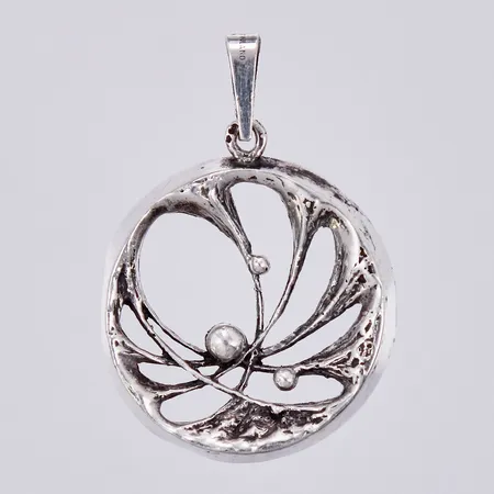 Hänge Salovaara, längd: ca 4,6cm, bredd: Ø 3cm, Finland, år 1975, silver, 925/1000 Vikt: 7,8 g