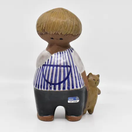 Figurin, Lisa Larsson, Malin, Gustavsberg, ur serien Larssons ungar, höjd 18,5cm