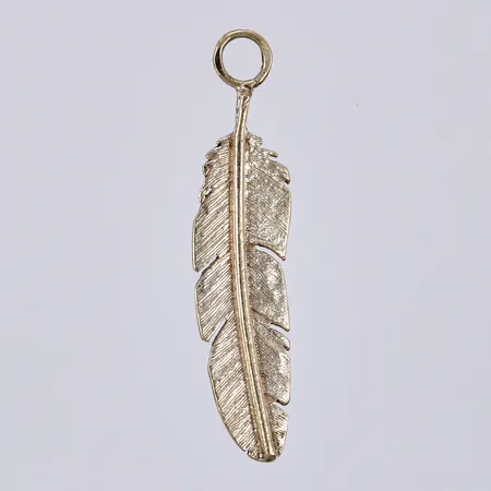 Hänge, fjäder, längd: ca 2,7cm, bredd: ca 1-6mm, silver, 925/1000 Vikt: 0,8 g