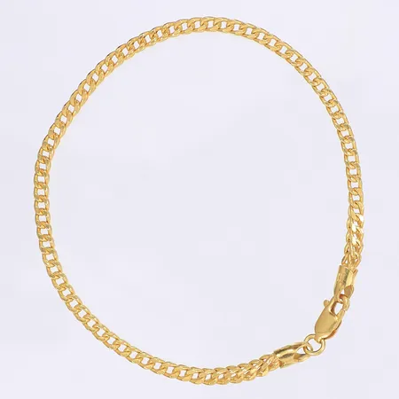 Armband, längd 20cm, bredd 3mm, 21K, 6g Vikt: 6 g
