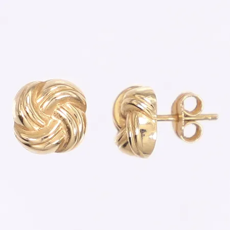 Ett par örhängen, Ø10mm, 18K Vikt: 1,6 g