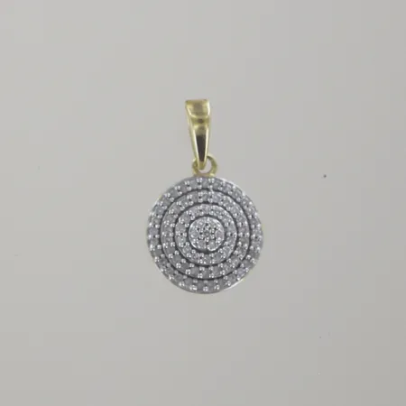 Hänge med ca 70 diamanter 0,005ct stycket (0,25ct), L 1,5 cm, 18k Vikt: 1 g