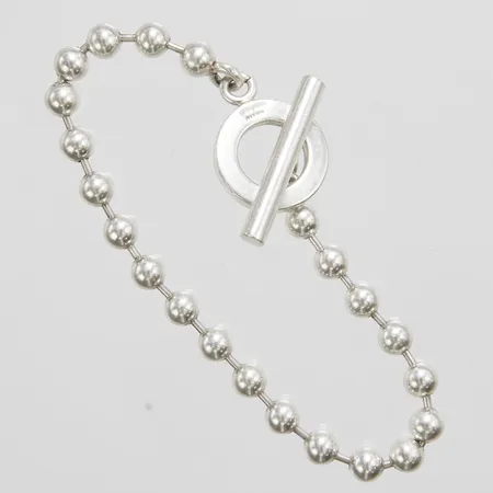 Armband, kullänk, längd ca 18cm, bredd 1-5mm, Italien, 925/1000 silver Vikt: 15,1 g