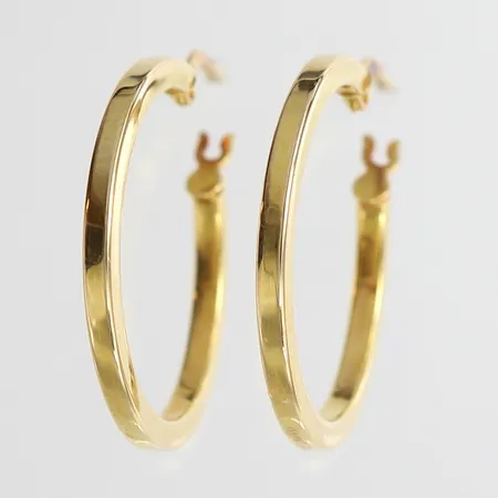 Ett par örhängen, creoler, Ø23x25mm, 18K Vikt: 2,3 g
