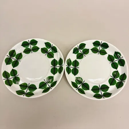 2 tefat, Ø16cm, Berså, design Stig Lindberg, bruksskick, porslin